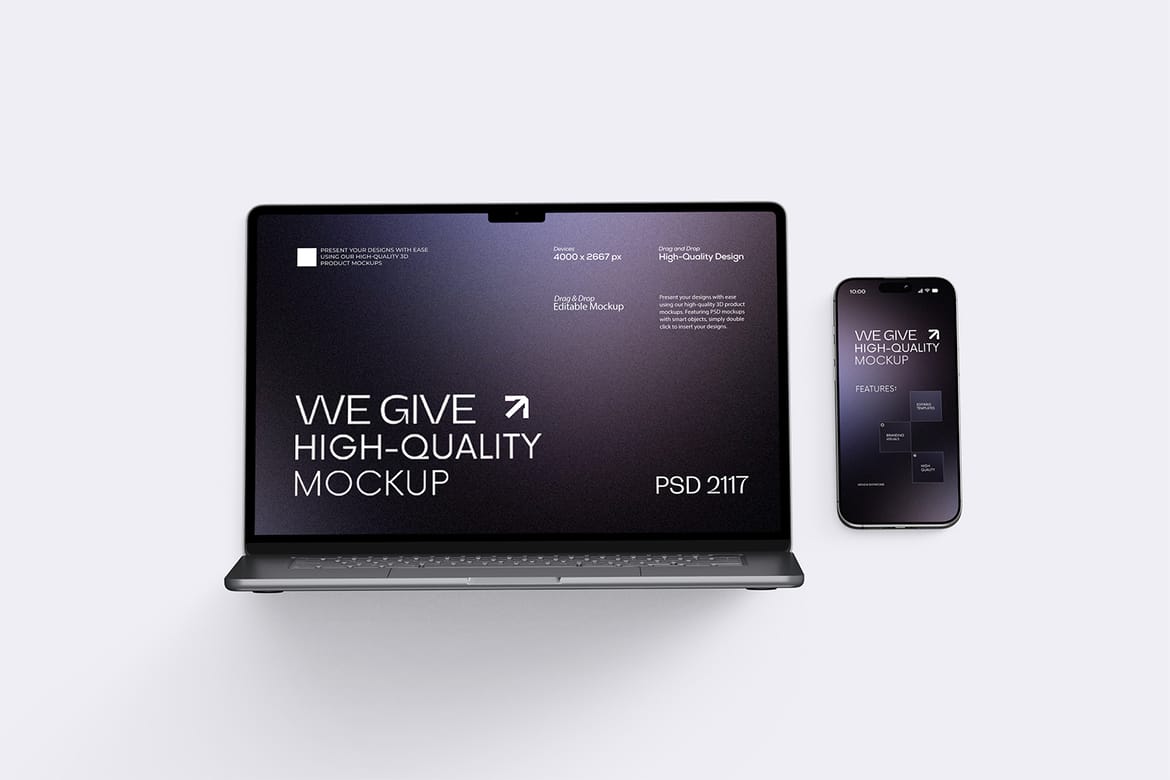 Laptop and Smartphone Mockup