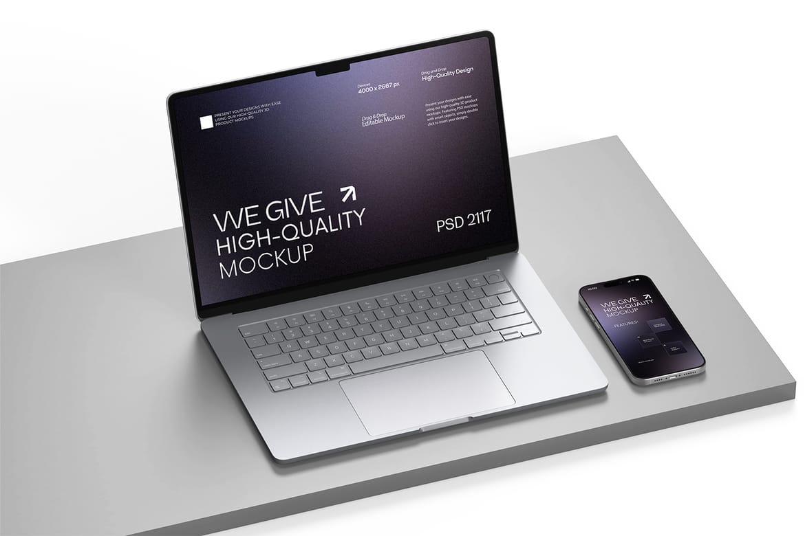 Laptop and Smartphone Mockup
