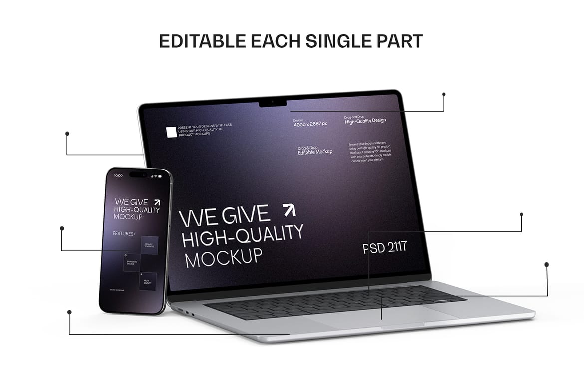 Laptop and Smartphone Mockup