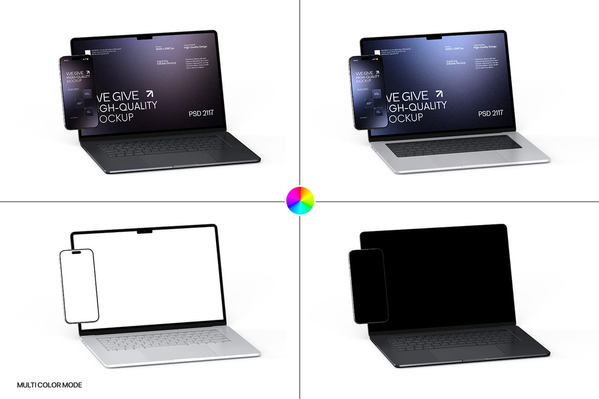 Laptop and Smartphone Mockup