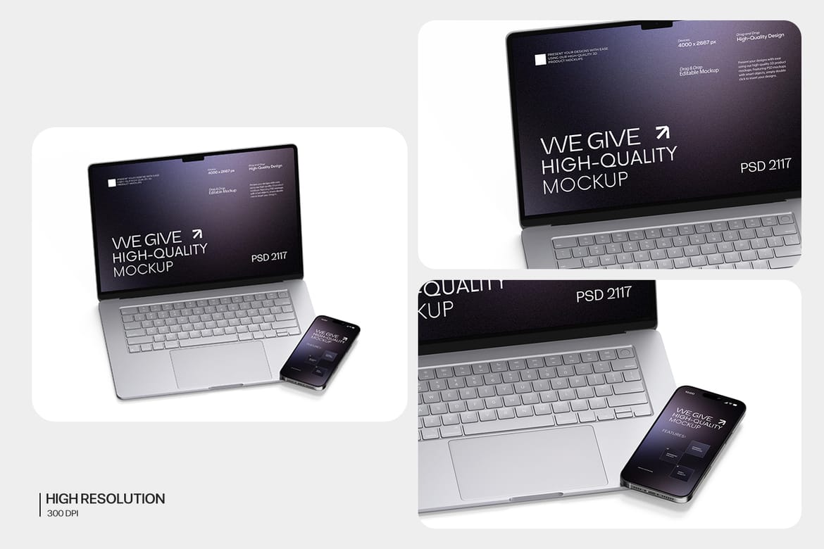 Laptop and Smartphone Mockup