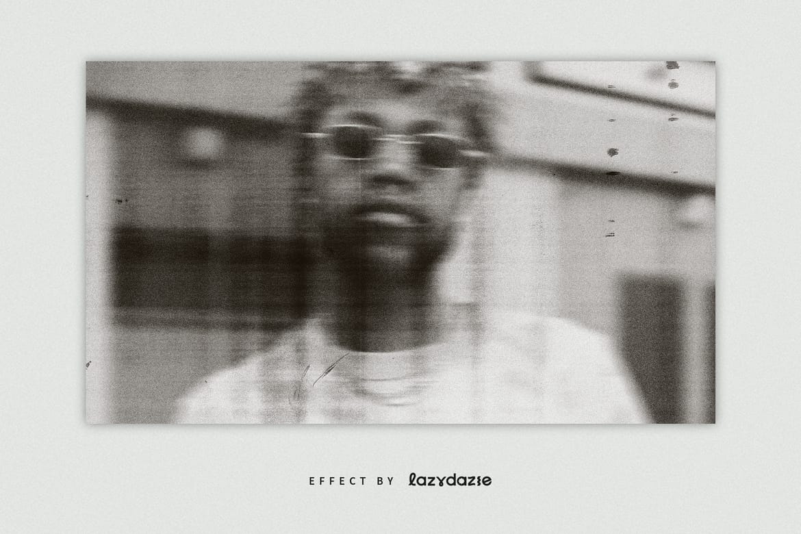 Dirty Scanner Image Effect Mockup