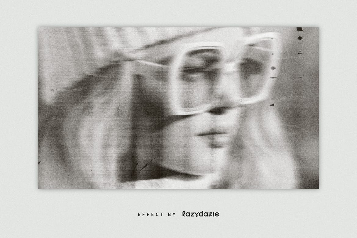 Dirty Scanner Image Effect Mockup