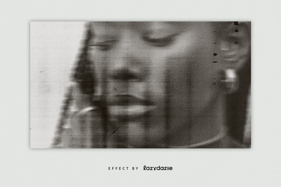 Dirty Scanner Image Effect Mockup
