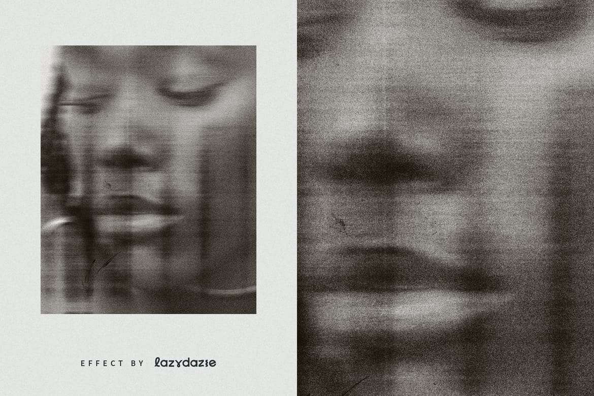 Dirty Scanner Image Effect Mockup