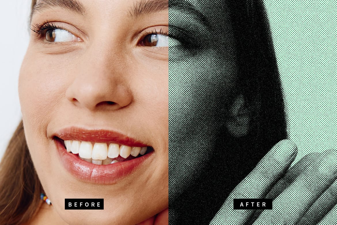 Poster Print Texture Image Effect Mockup