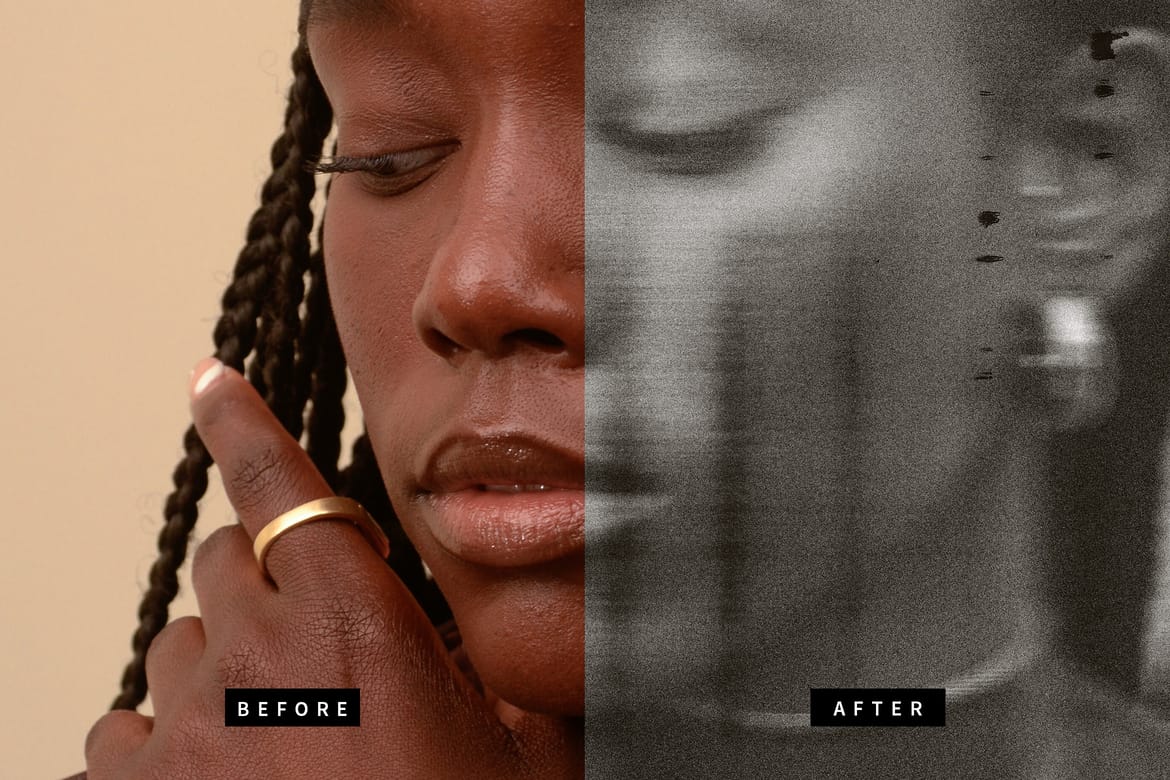 Dirty Scanner Image Effect Mockup