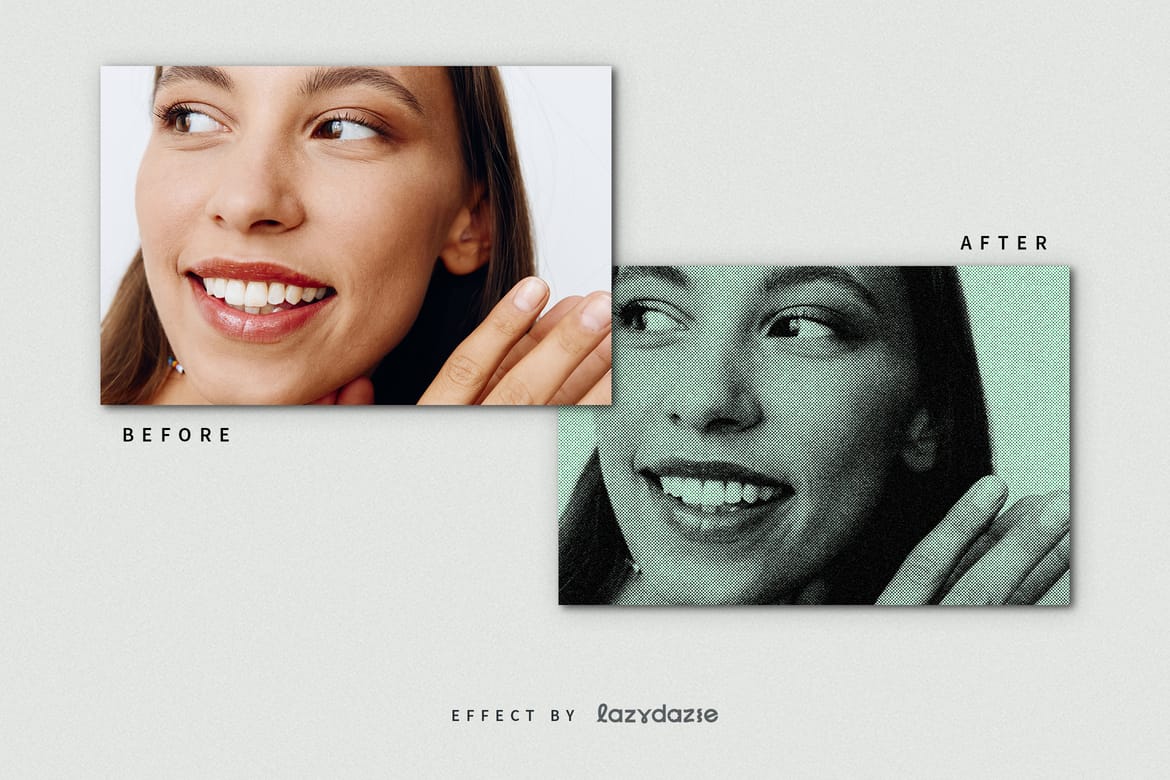 Poster Print Texture Image Effect Mockup