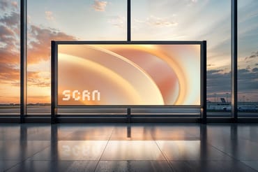 Airport Screen Mockup