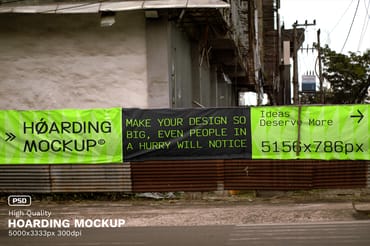 Urban Edition Hoarding Mockup