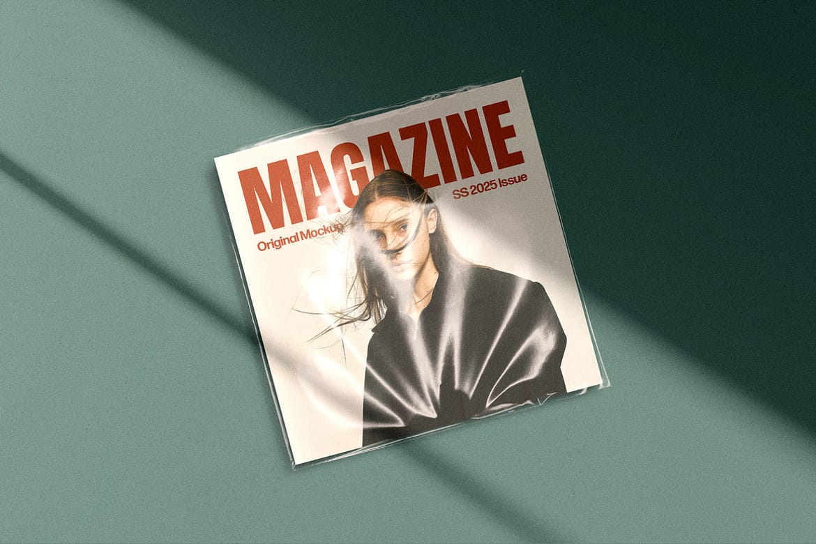 Square Magazine Mockups Set