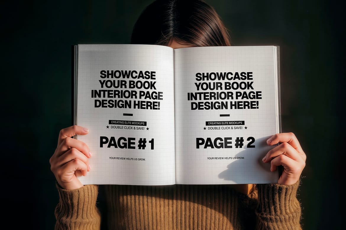 Open Book Mockup Collection