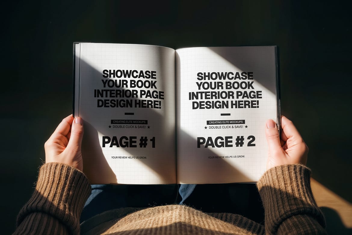 Open Book Mockup Collection