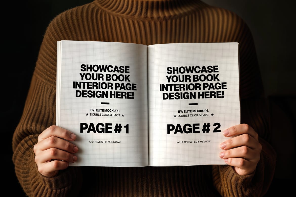 Open Book Mockup Collection