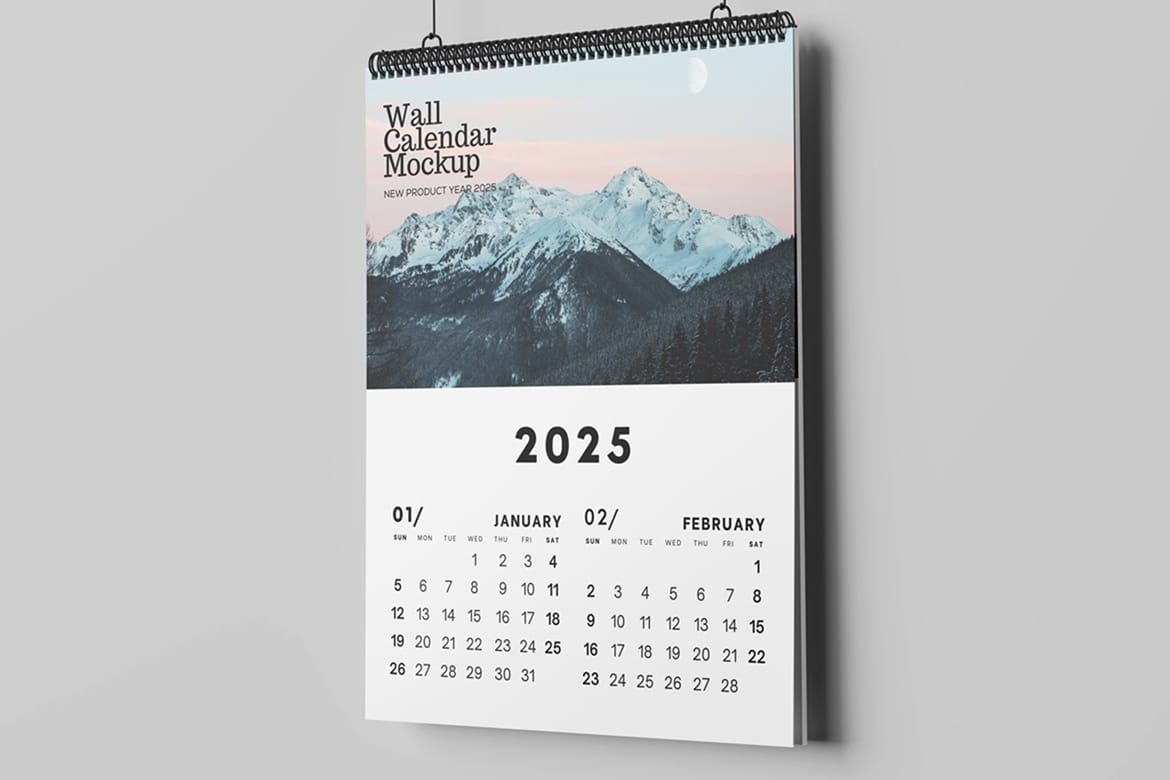 Wall Calendar Mockup