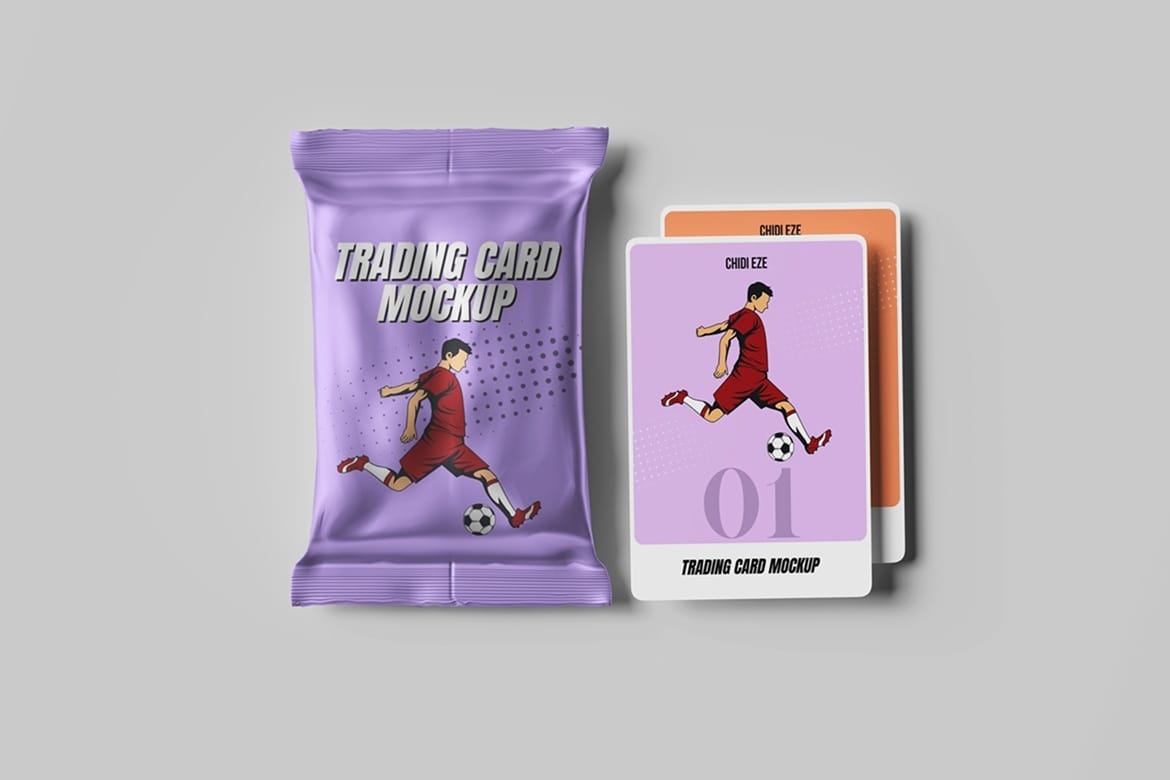 Trading Cards Mockup