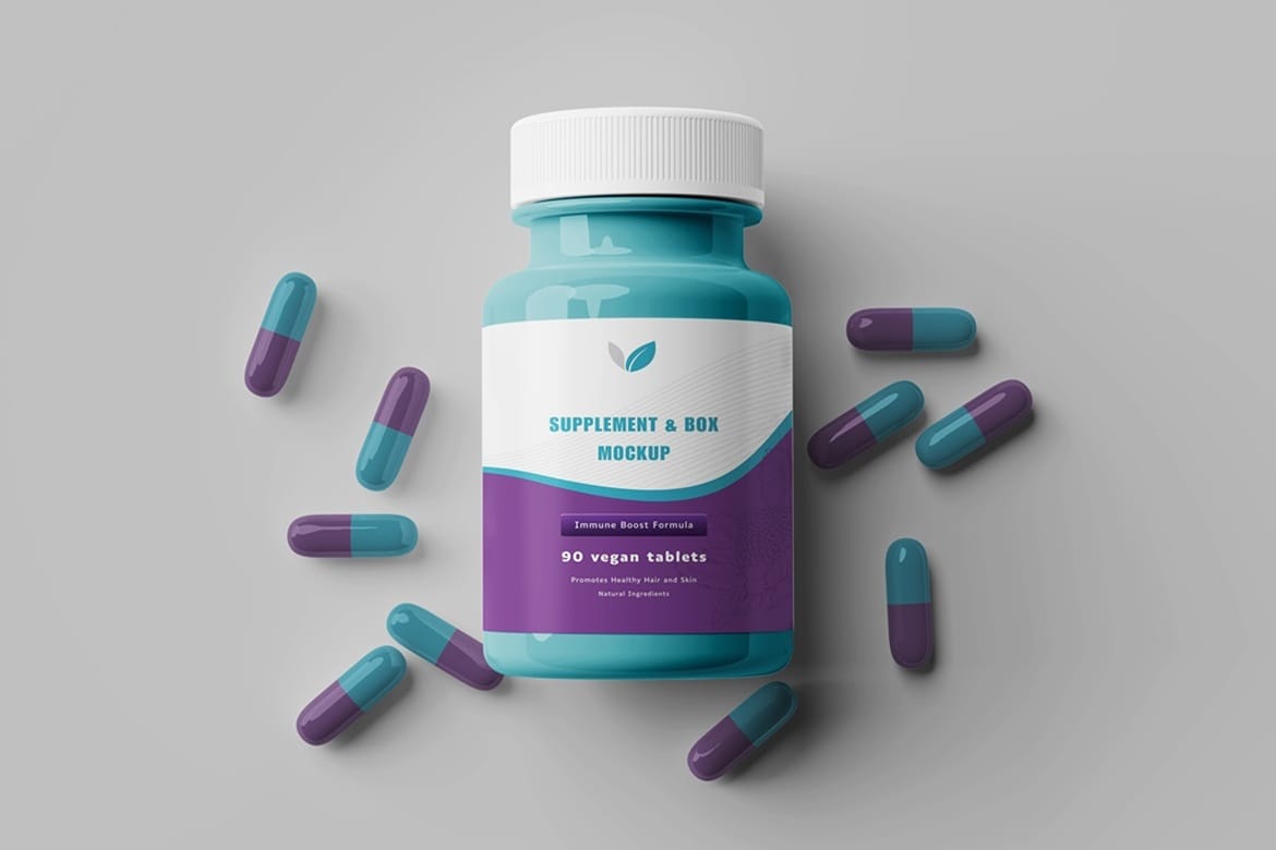 Supplement & Box Mockup