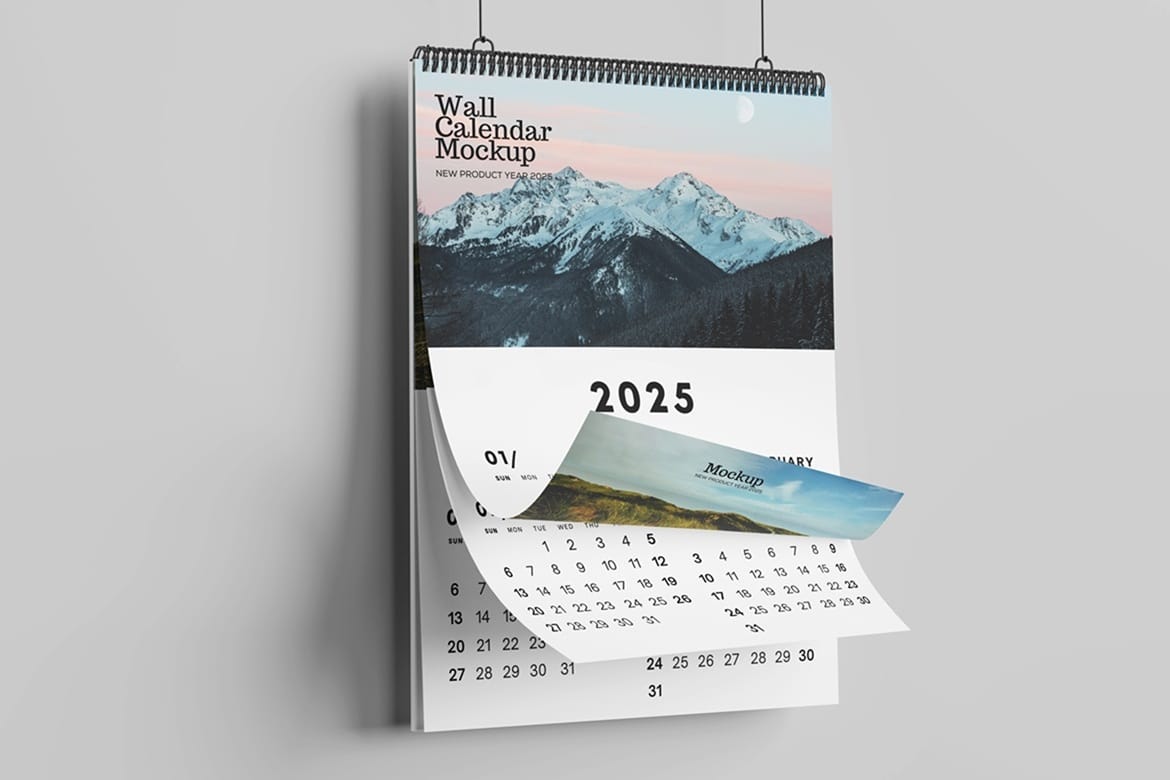 Wall Calendar Mockup