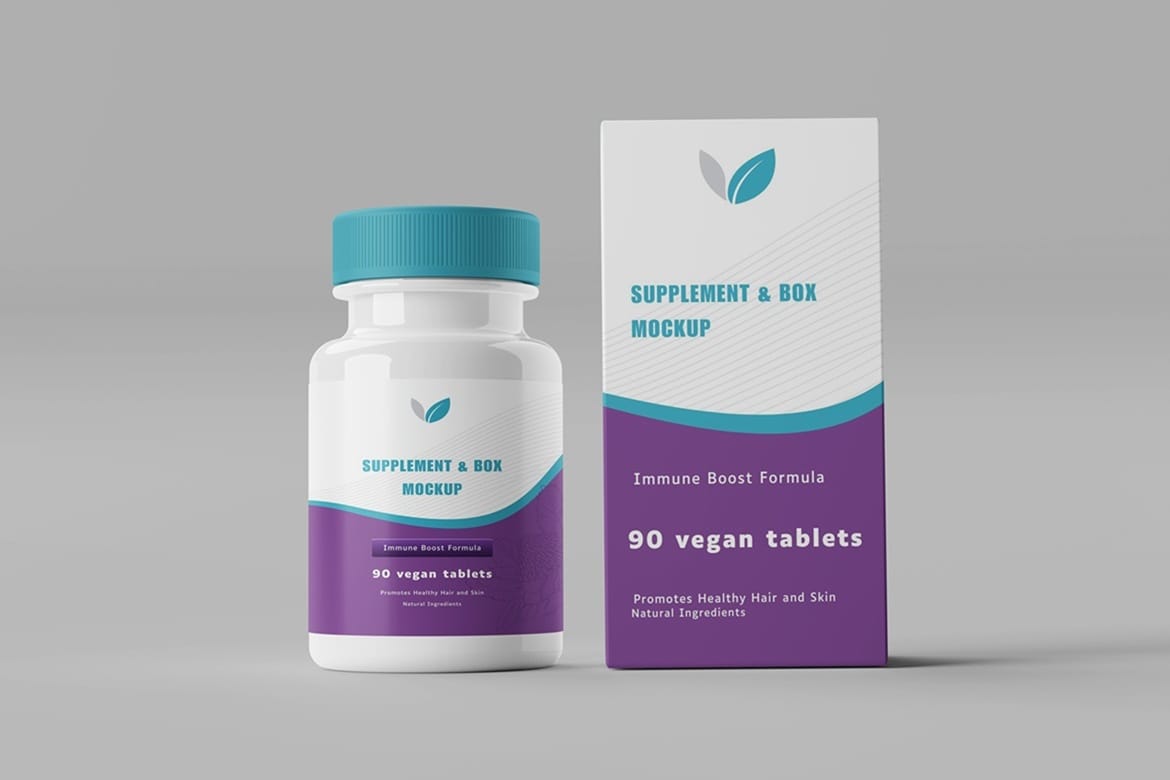 Supplement & Box Mockup