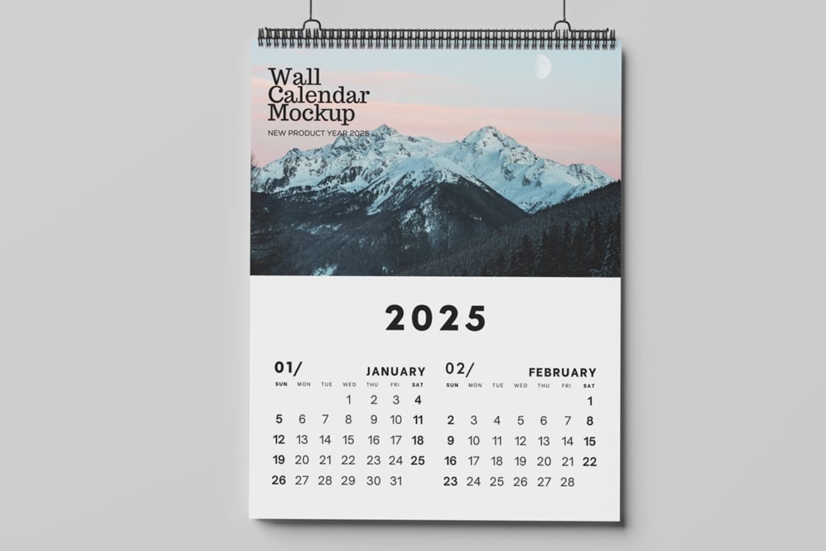 Wall Calendar Mockup
