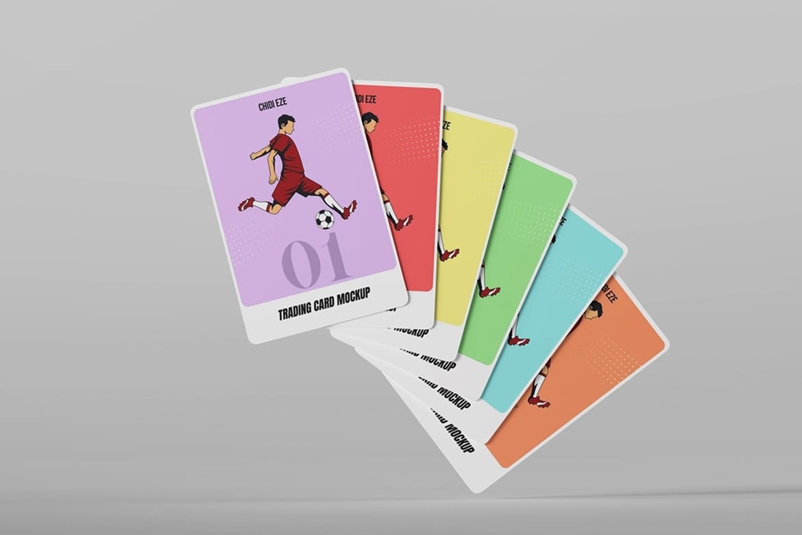 Trading Cards Mockup