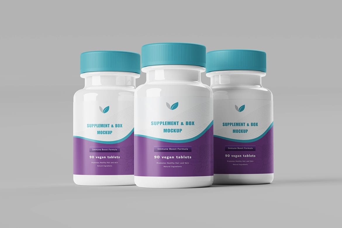 Supplement & Box Mockup