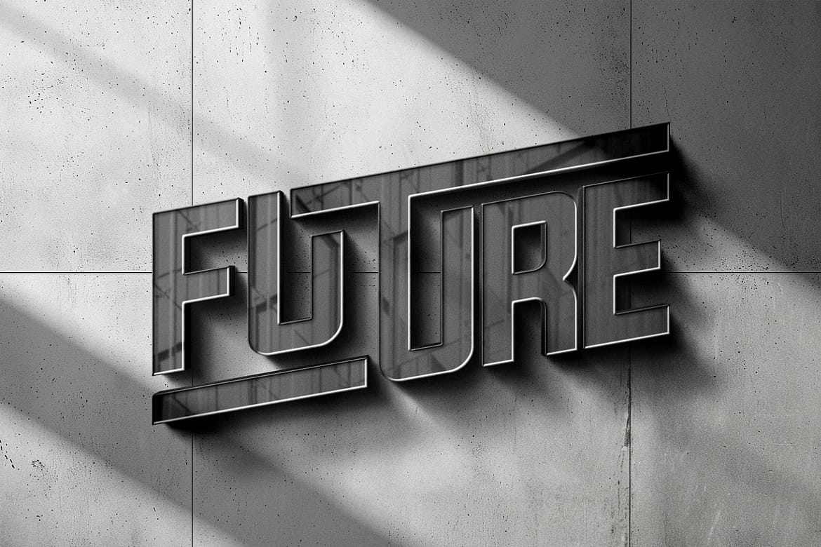 3D Sign Outdoor Urban Mockups