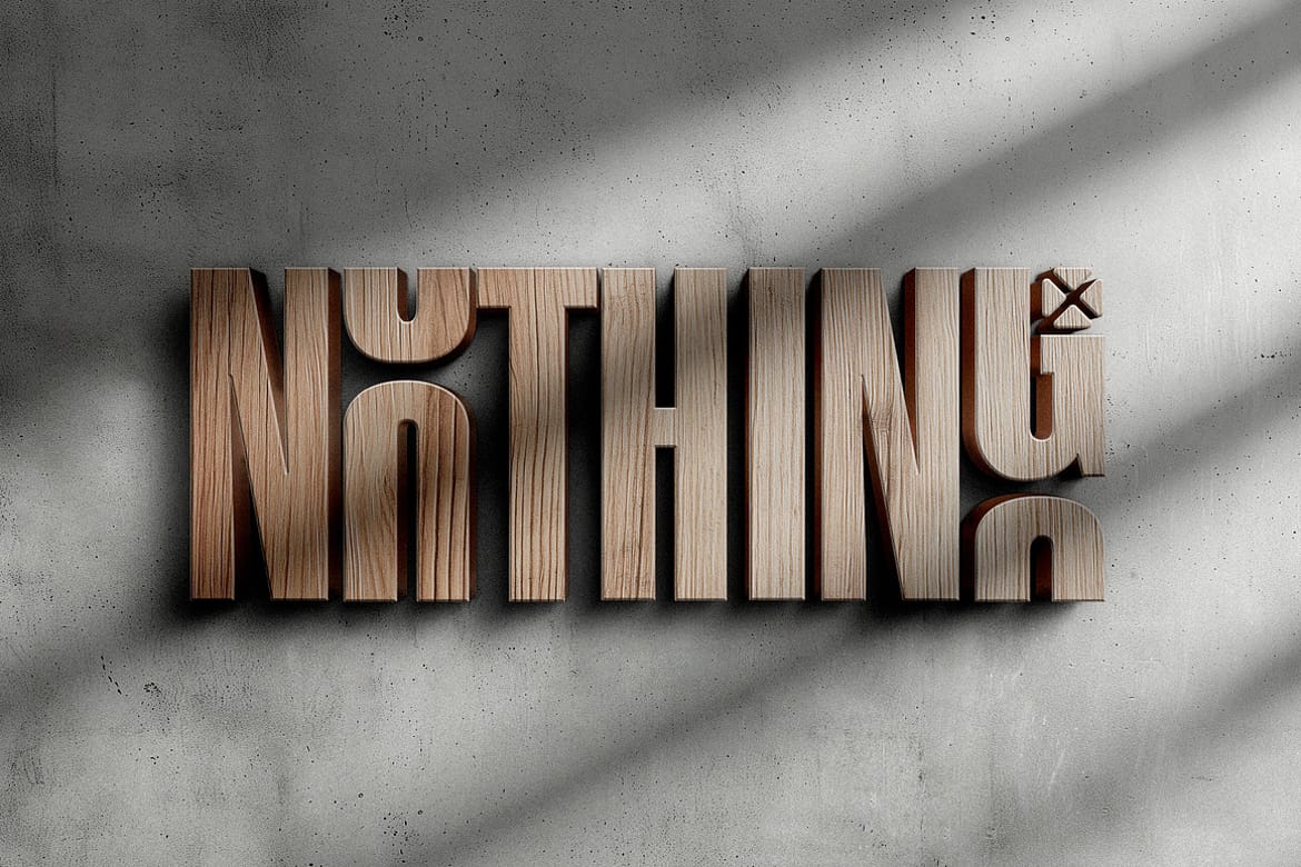 3D Sign Outdoor Urban Mockups
