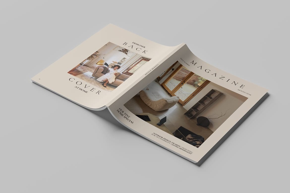 Us Letter Magazine Mockup
