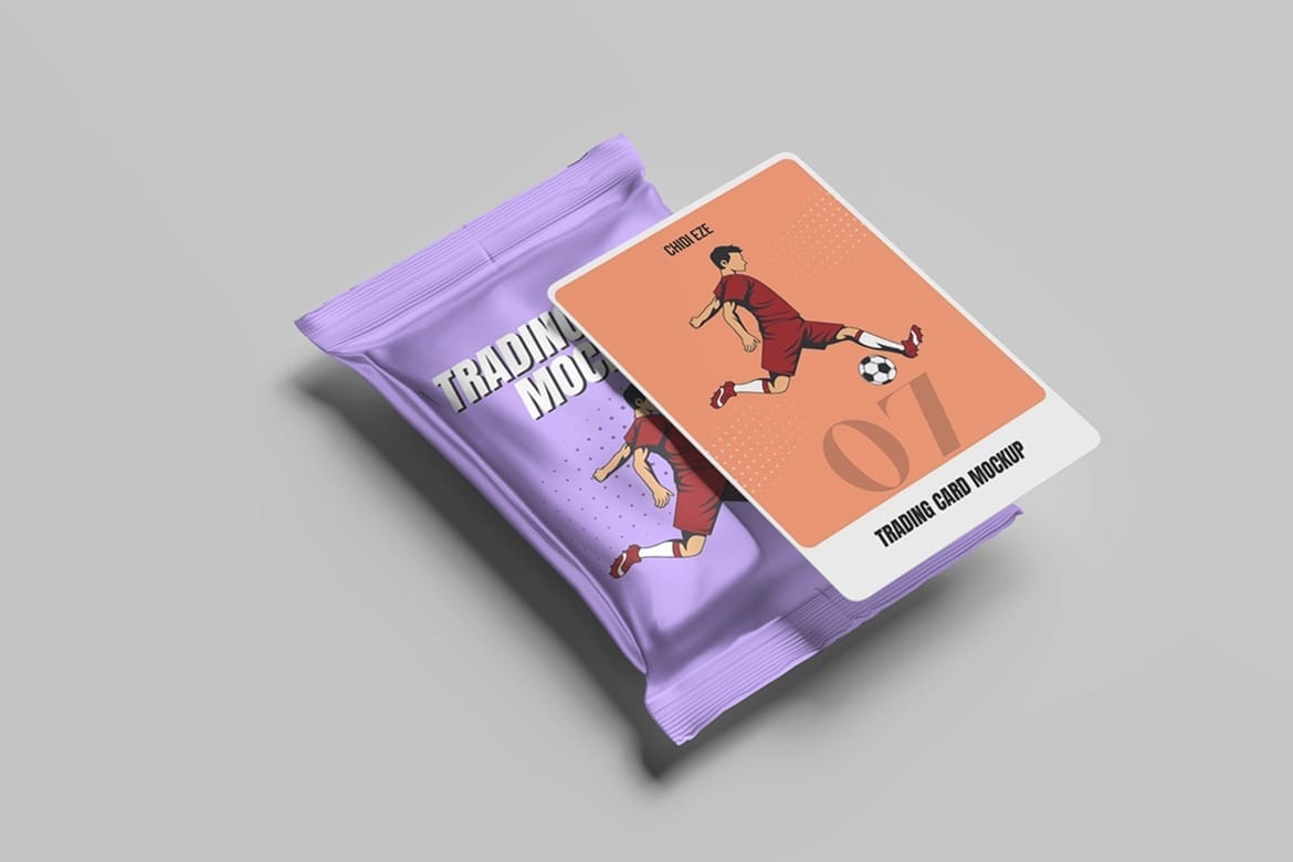 Trading Cards Mockup