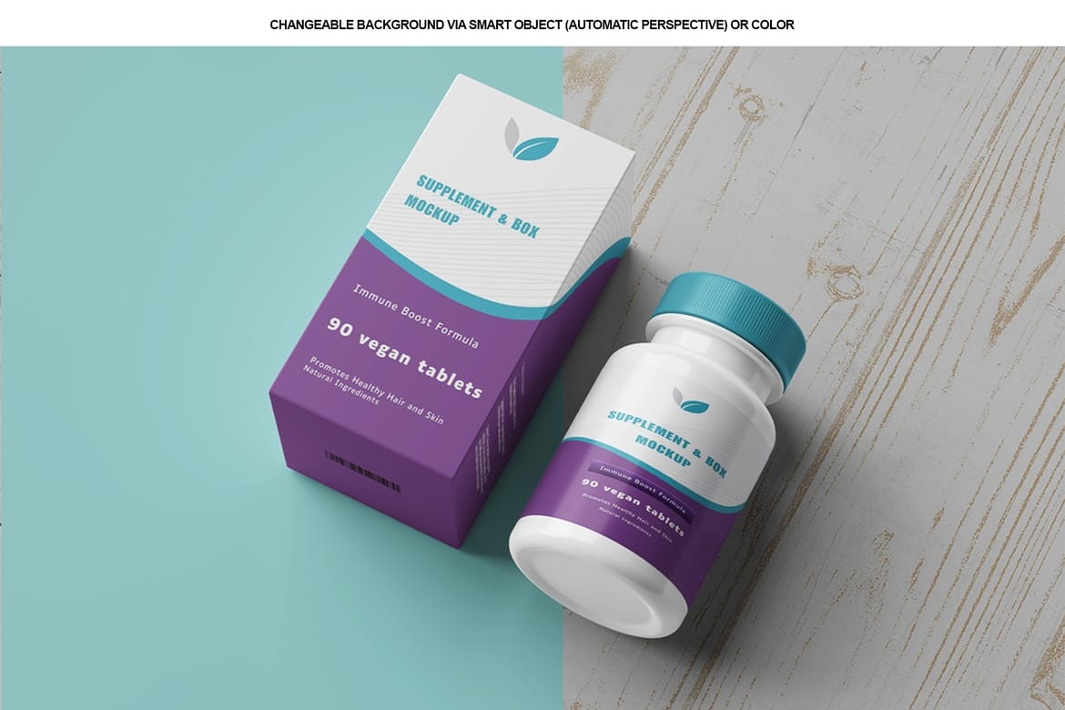 Supplement & Box Mockup