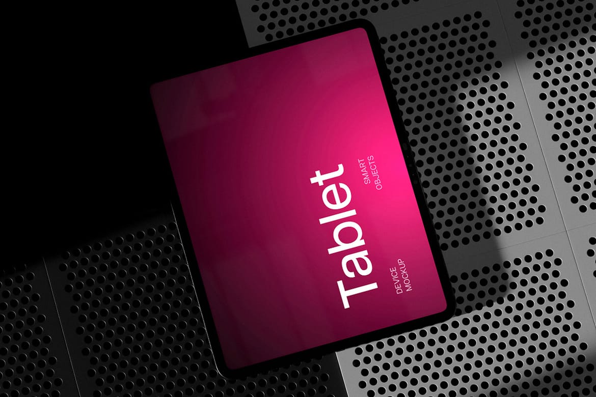 Industrial M4 iPad Pro 13" Mockup