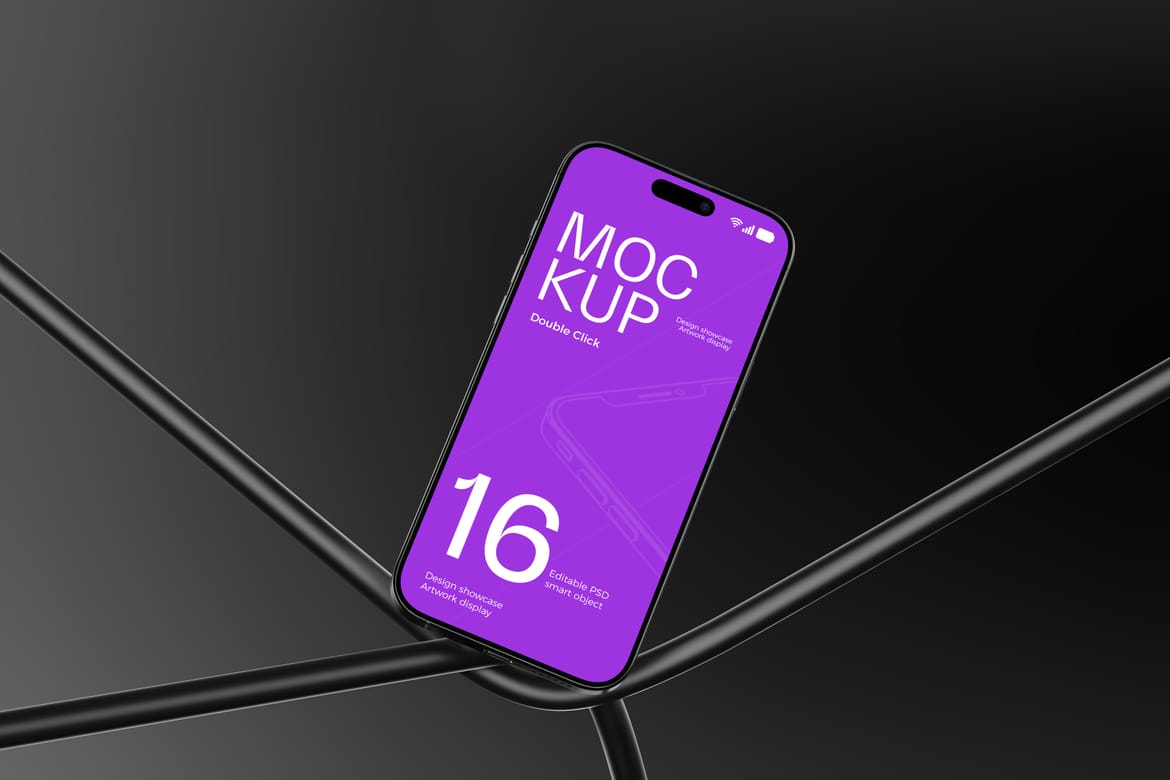 iPhone 16 Pro Mockup – Clean Studio Look