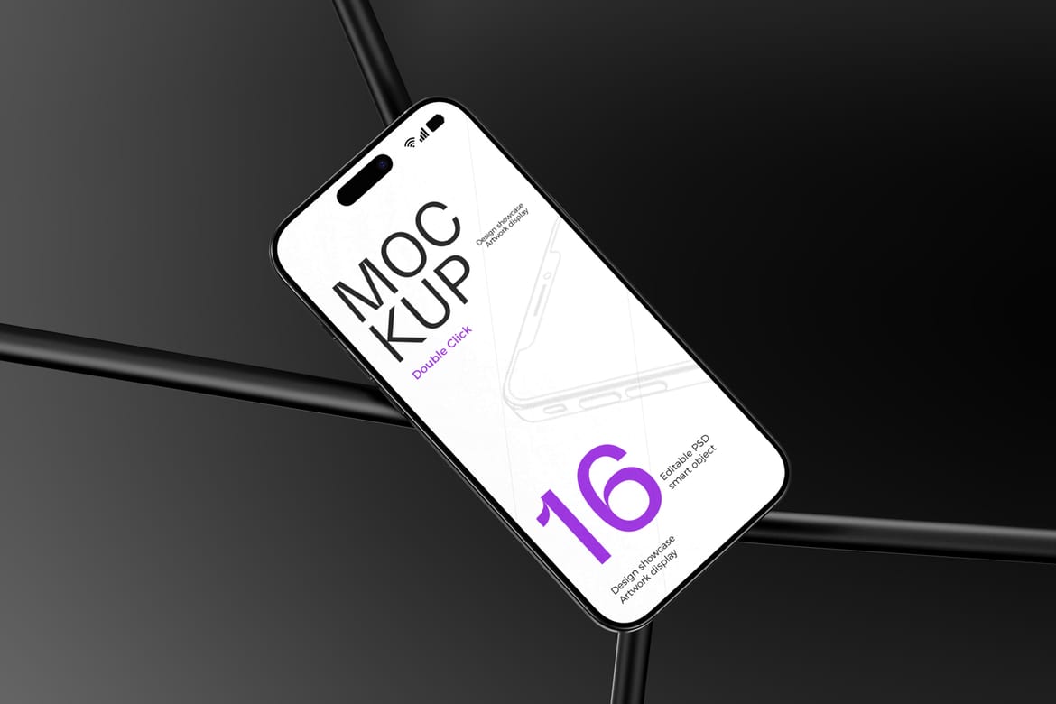 iPhone 16 Pro Mockup – Clean Studio Look