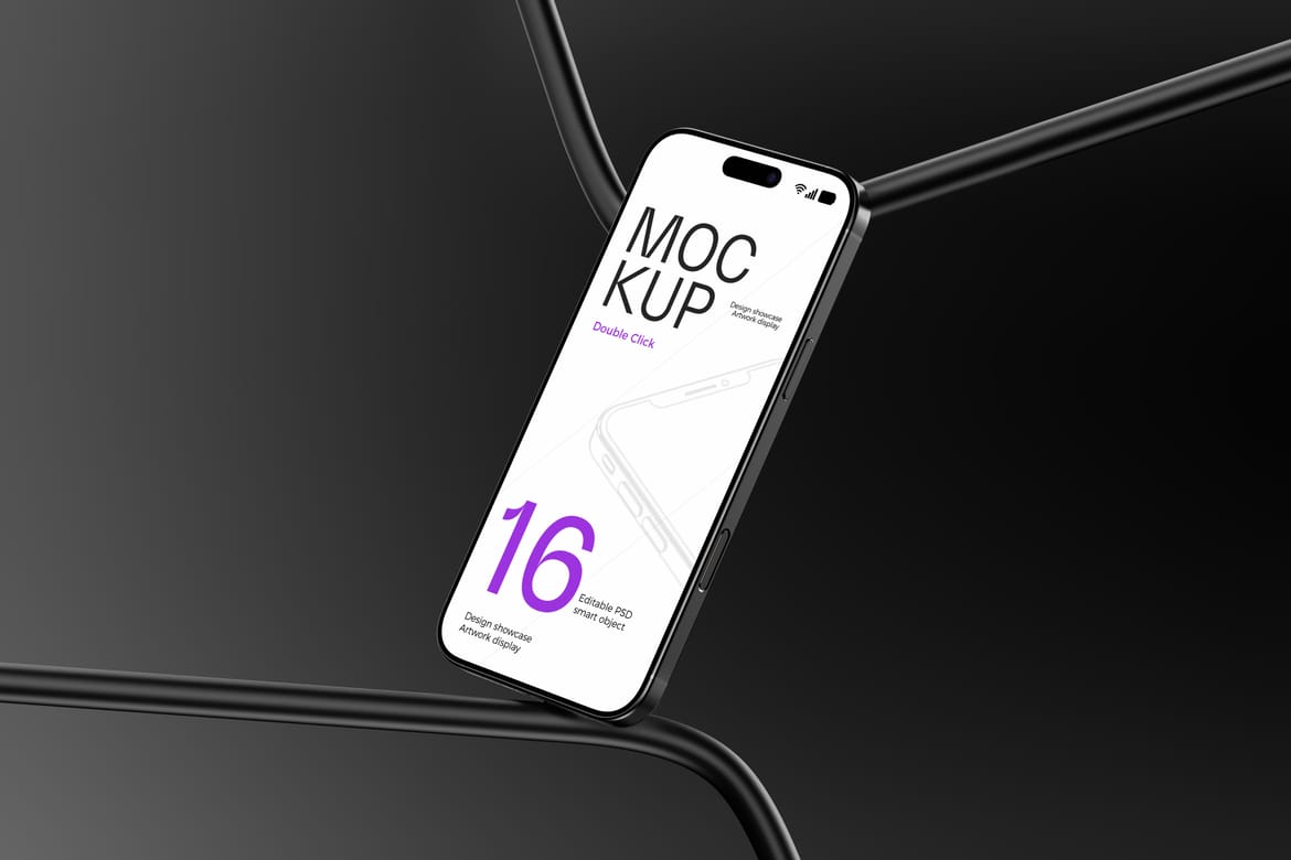 iPhone 16 Pro Mockup – Clean Studio Look