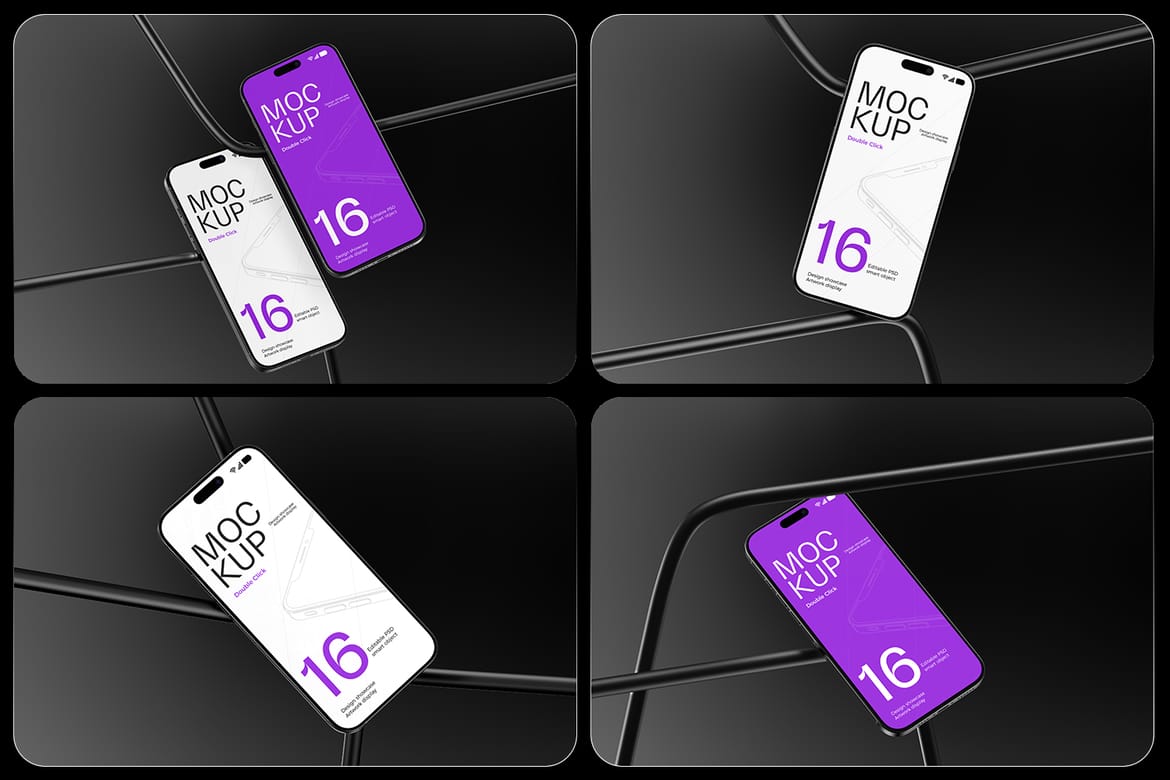iPhone 16 Pro Mockup – Clean Studio Look