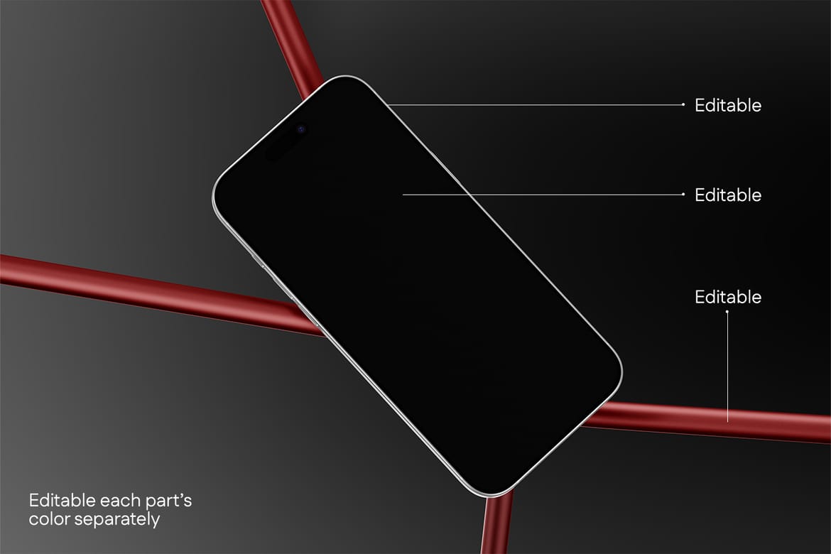 iPhone 16 Pro Mockup – Clean Studio Look