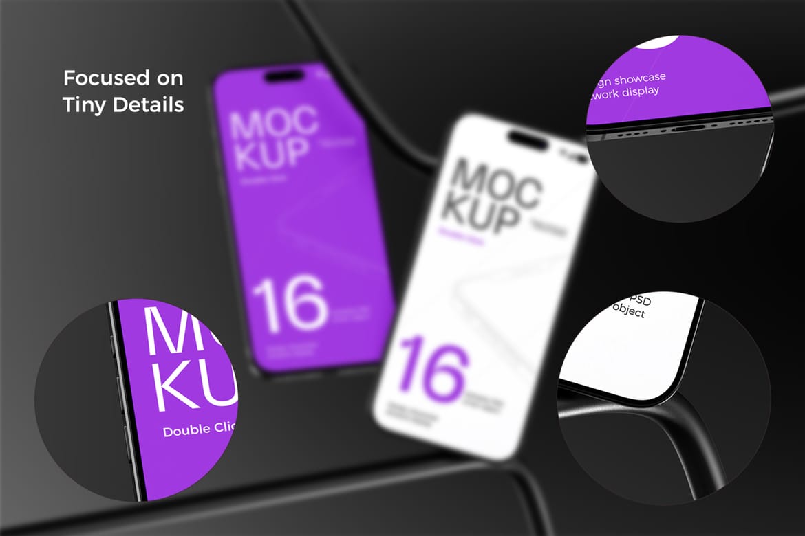 iPhone 16 Pro Mockup – Clean Studio Look