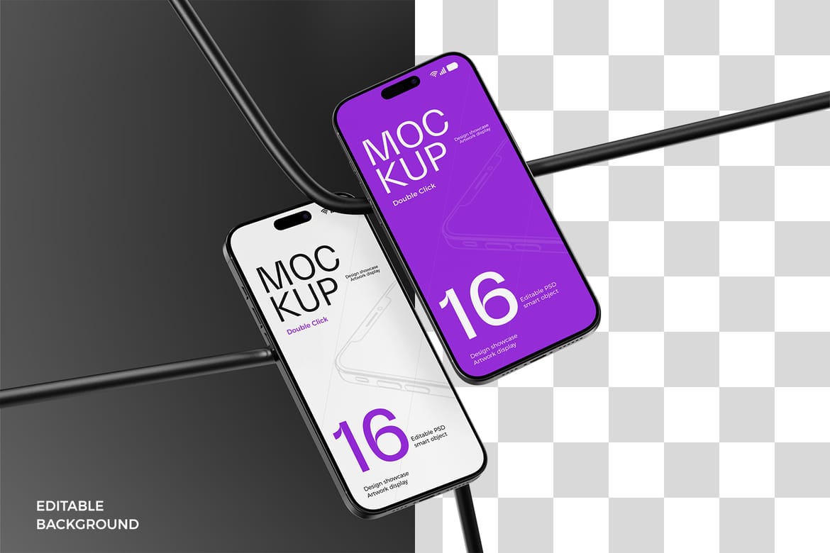 iPhone 16 Pro Mockup – Clean Studio Look