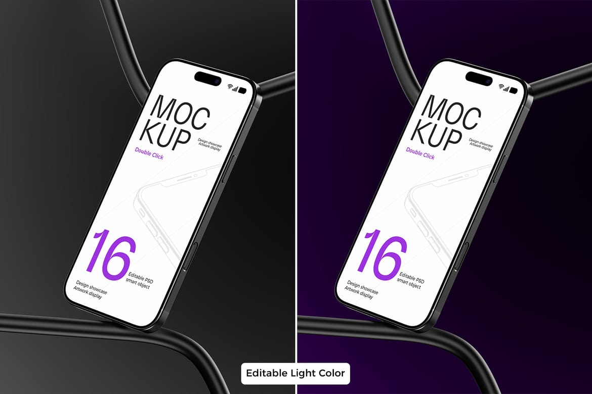 iPhone 16 Pro Mockup – Clean Studio Look