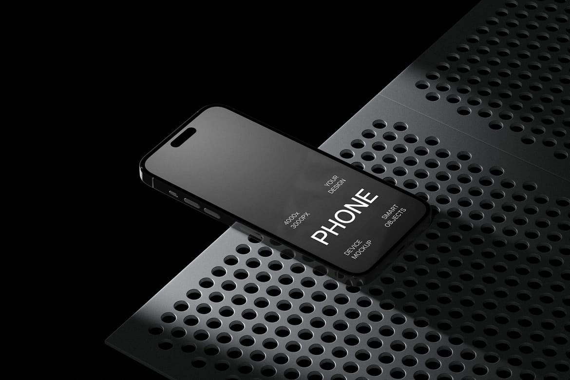 Cinematic iPhone 16 Pro Mockup Scene