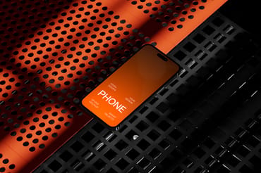 Grunge iPhone 16 Pro Mockup