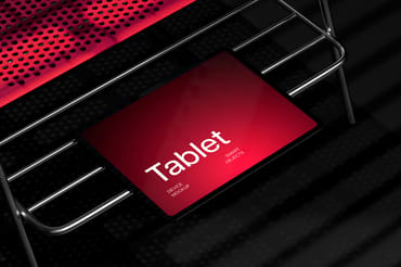 Metal Grid M4 iPad Pro 13" Mockup