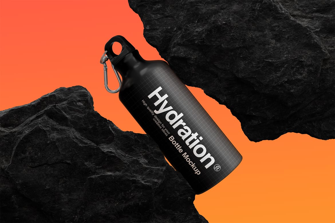 Hydration Bottle Mockup