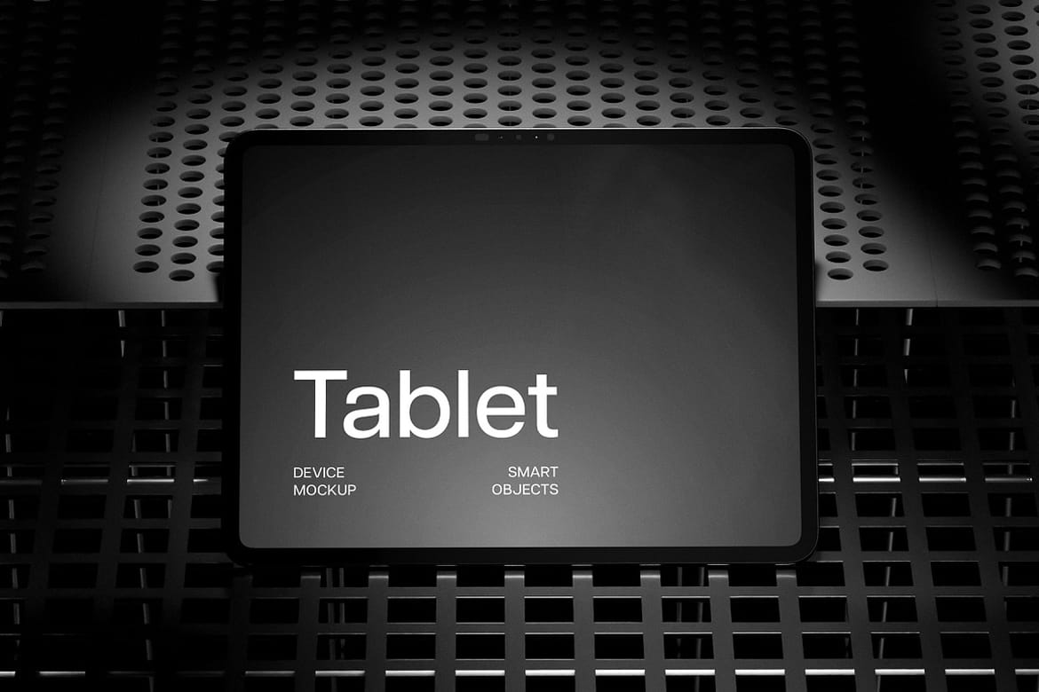 Steel Rack M4 iPad Pro 13" Mockup