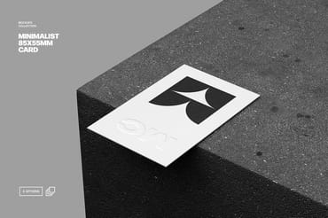 85x55mm Business Card Mockup