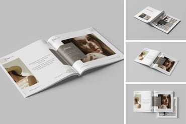 Square Magazine Mockup