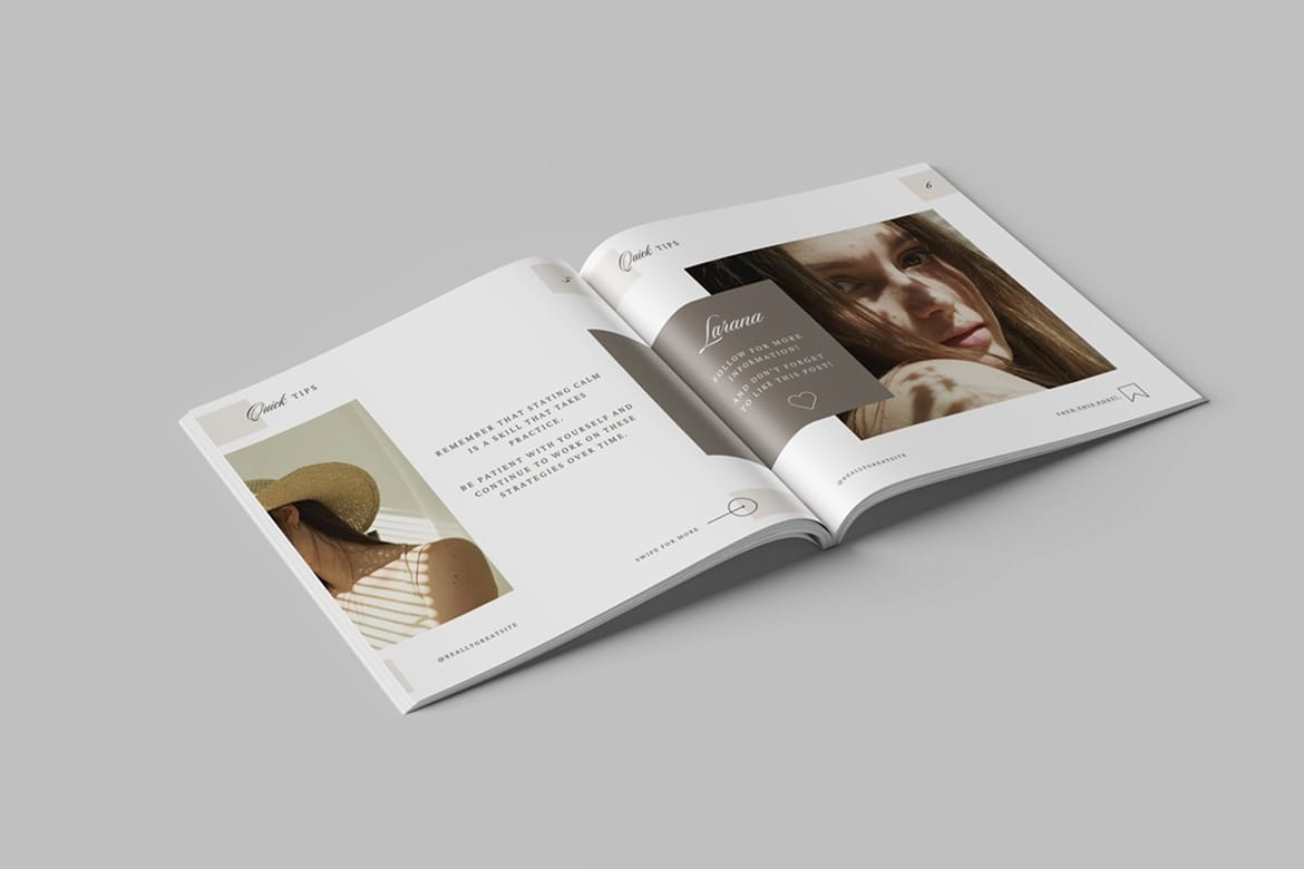 Square Magazine Mockup