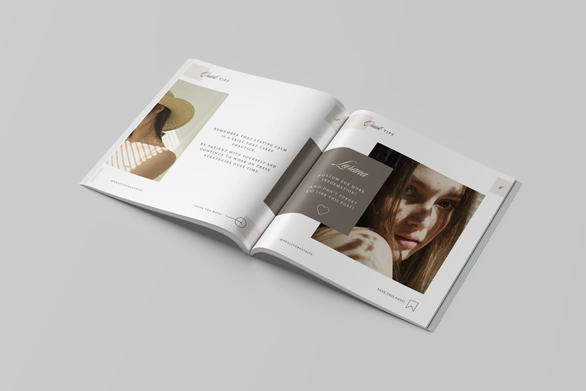 Square Magazine Mockup