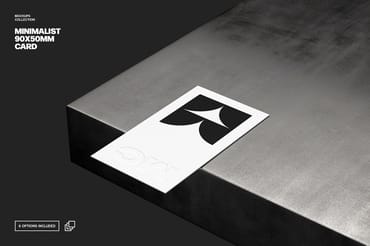 90x50mm Business Card Mockup